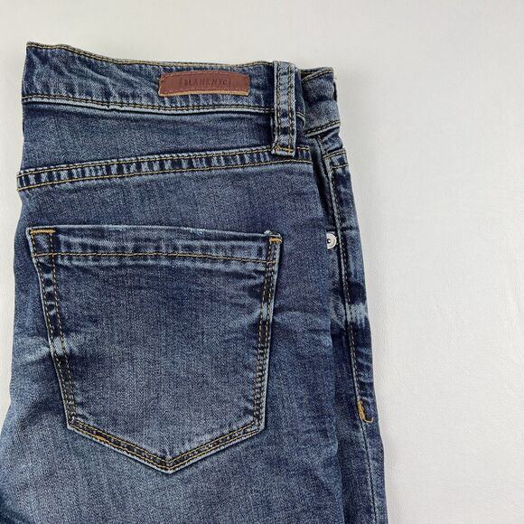 BLANKNYC Raw Hem Skinny Jeans Distressed Destroyed Mid-Rise Ankle The Bond 26 - Picture 11 of 13
